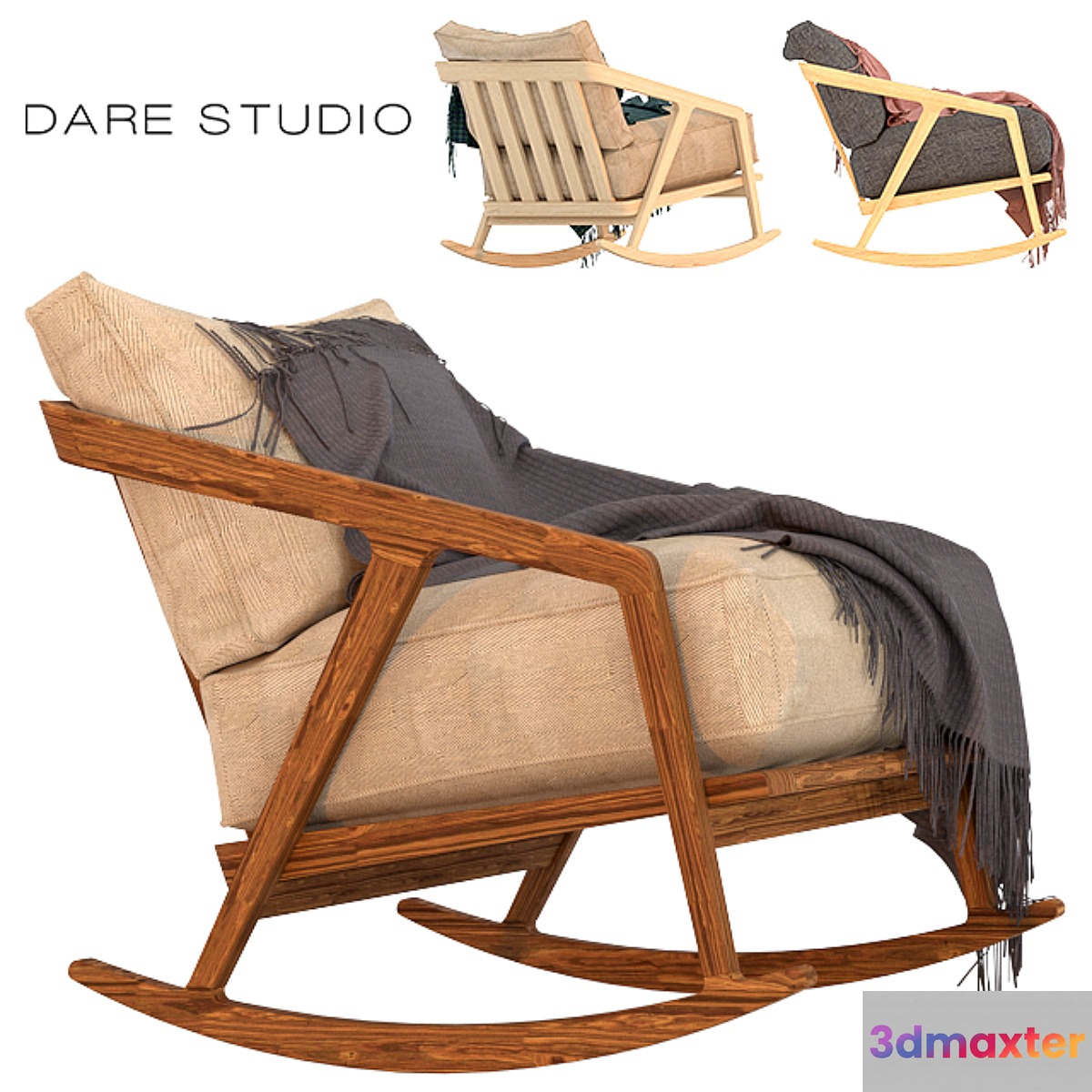 Rocking chair Dare Studio Katakana Rocking chair