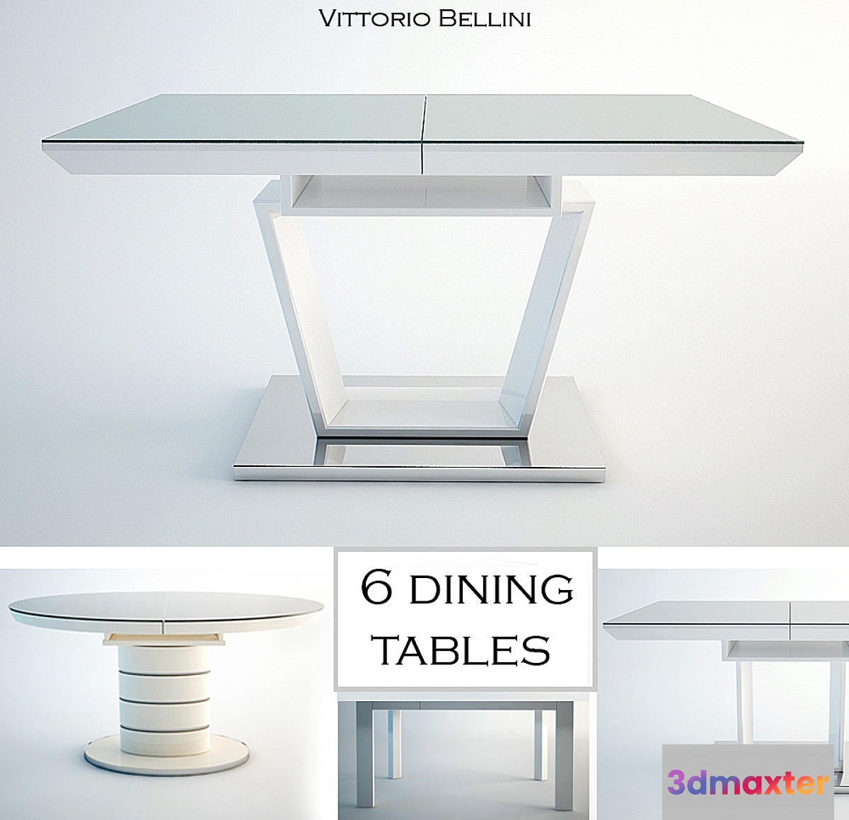 dinner table 3D Max
