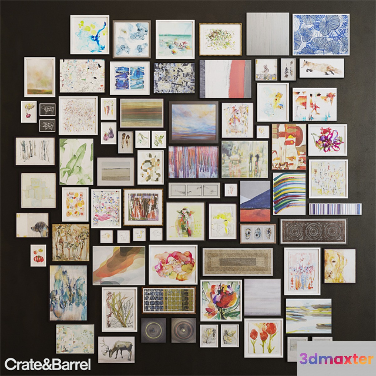 crate&barrel set of paintings - No.2