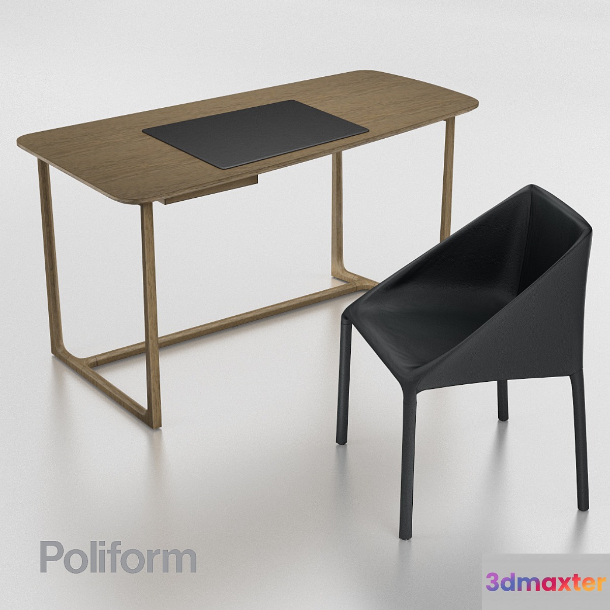 Set a desk + chair Poliform