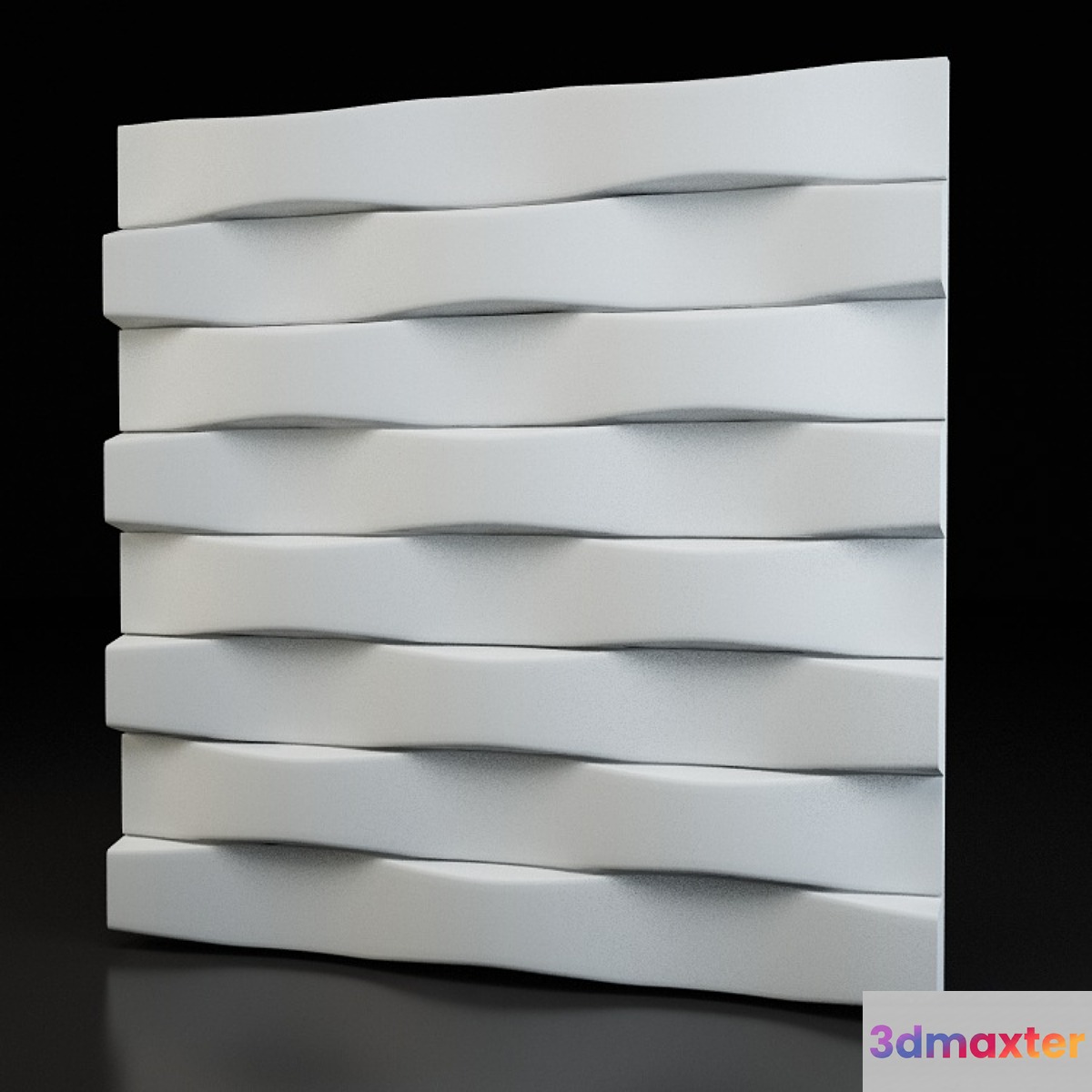 Brick-3d plaster panel 3D Max