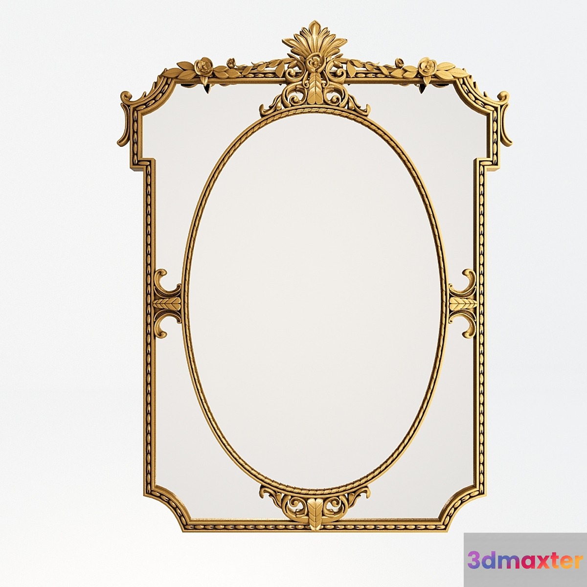 Mirror Wooden Mirror Frame 3D Max