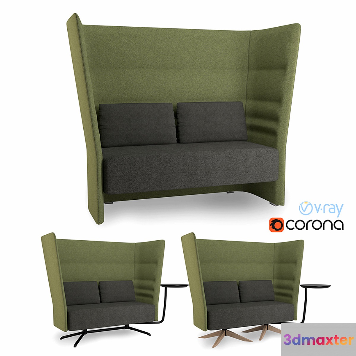 Sitland Cell128 high-back sofa 3D Max