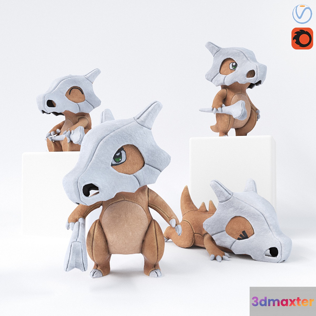 Cubone 3D Max
