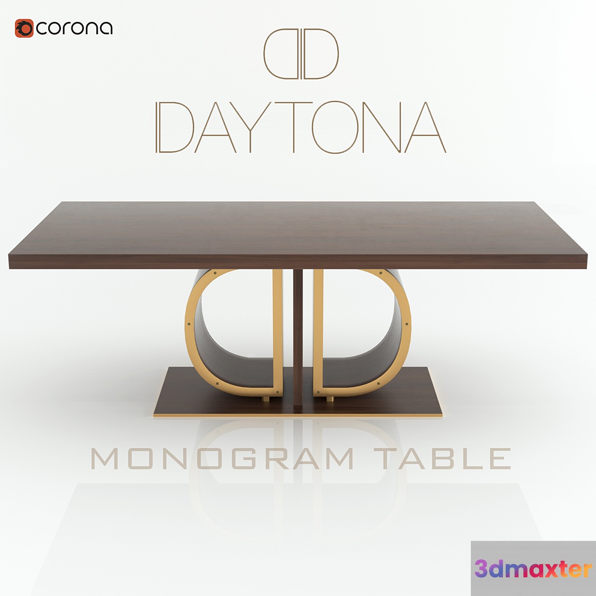 Table Daytona Monogram 3D Max