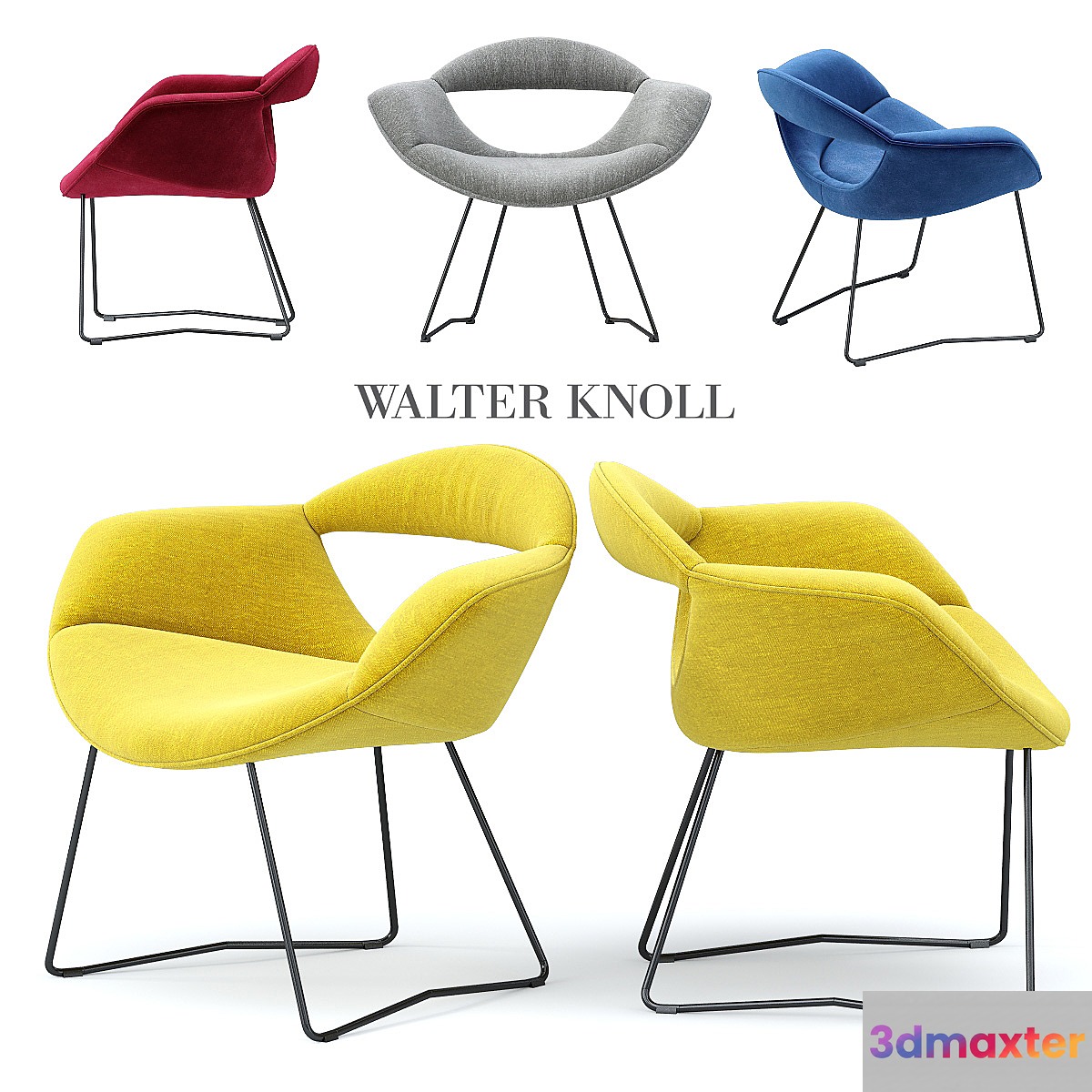 WALTER KNOLL RUMI CHAIR 3D Max
