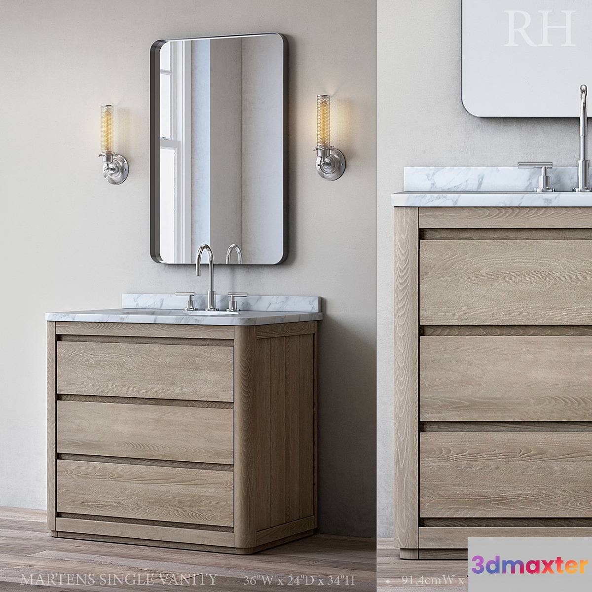 MARTENS SINGLE VANITY 3D Max