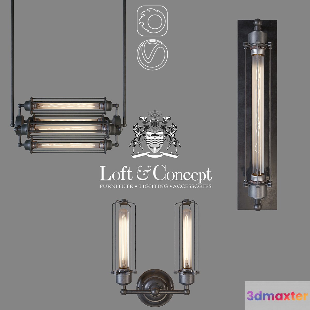 Series Loft Industrial Edison Cage
