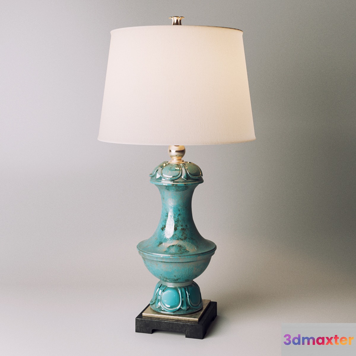 Uttermost 26347 Lynden Aged Blue Lamp