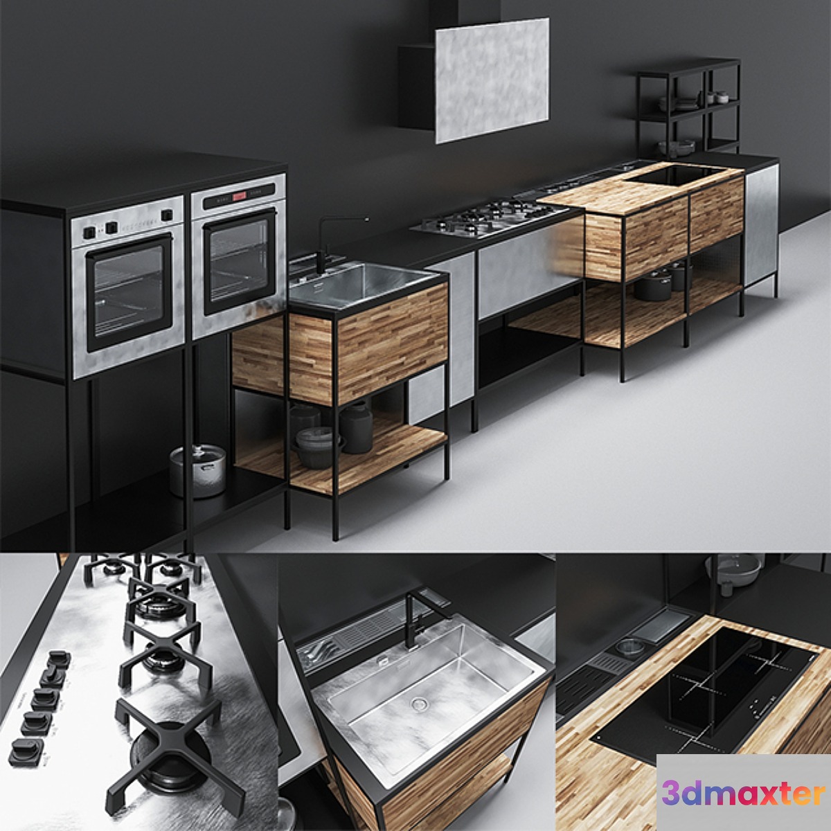 BARAZZA KITCHEN 01 3D Max