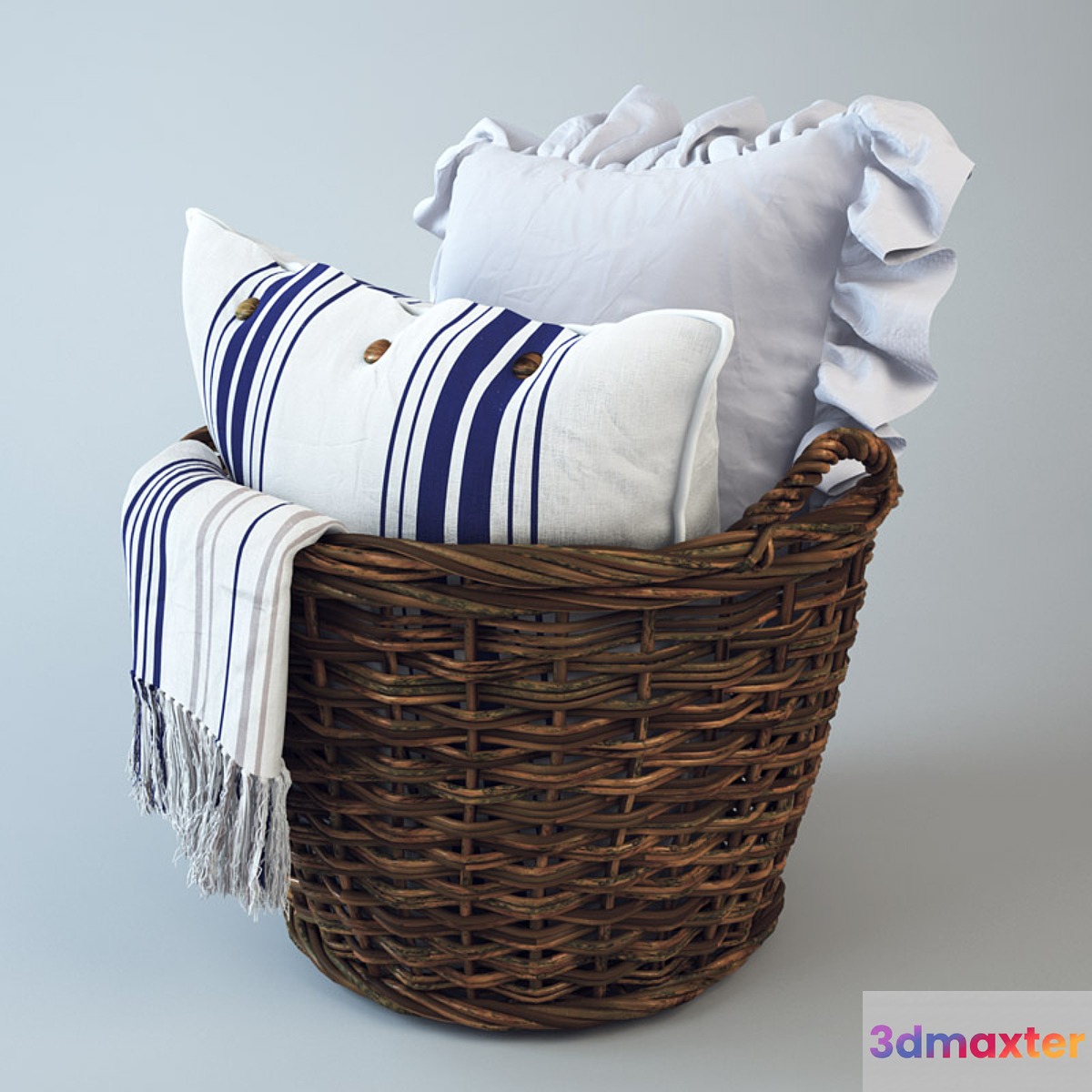 Shopping cart with pillows
