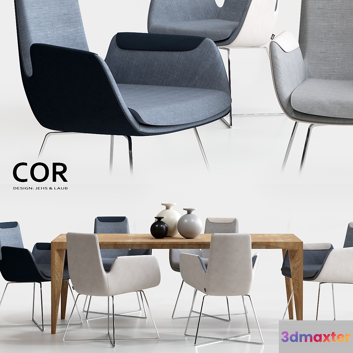 COR Cordia Stuhl and Delta Tisch Table