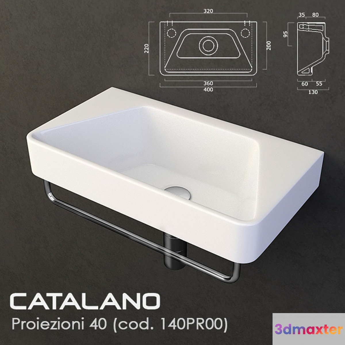 washbasin Catalano Proiezioni 40