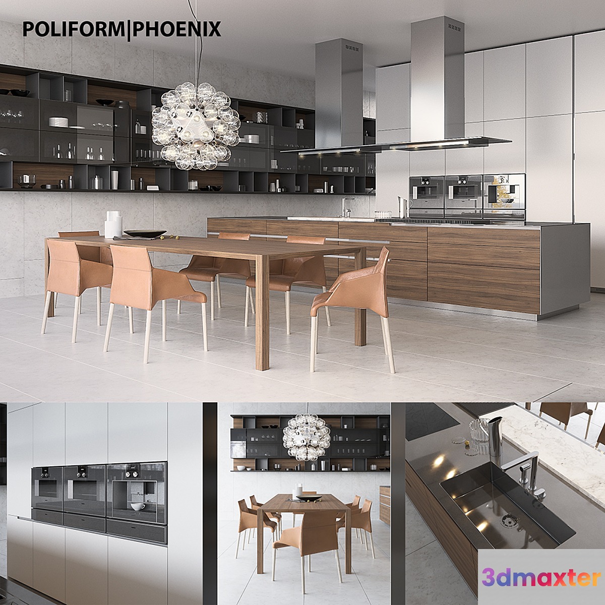 Kitchen Poliform Varenna Phoenix 2 (vray corona)