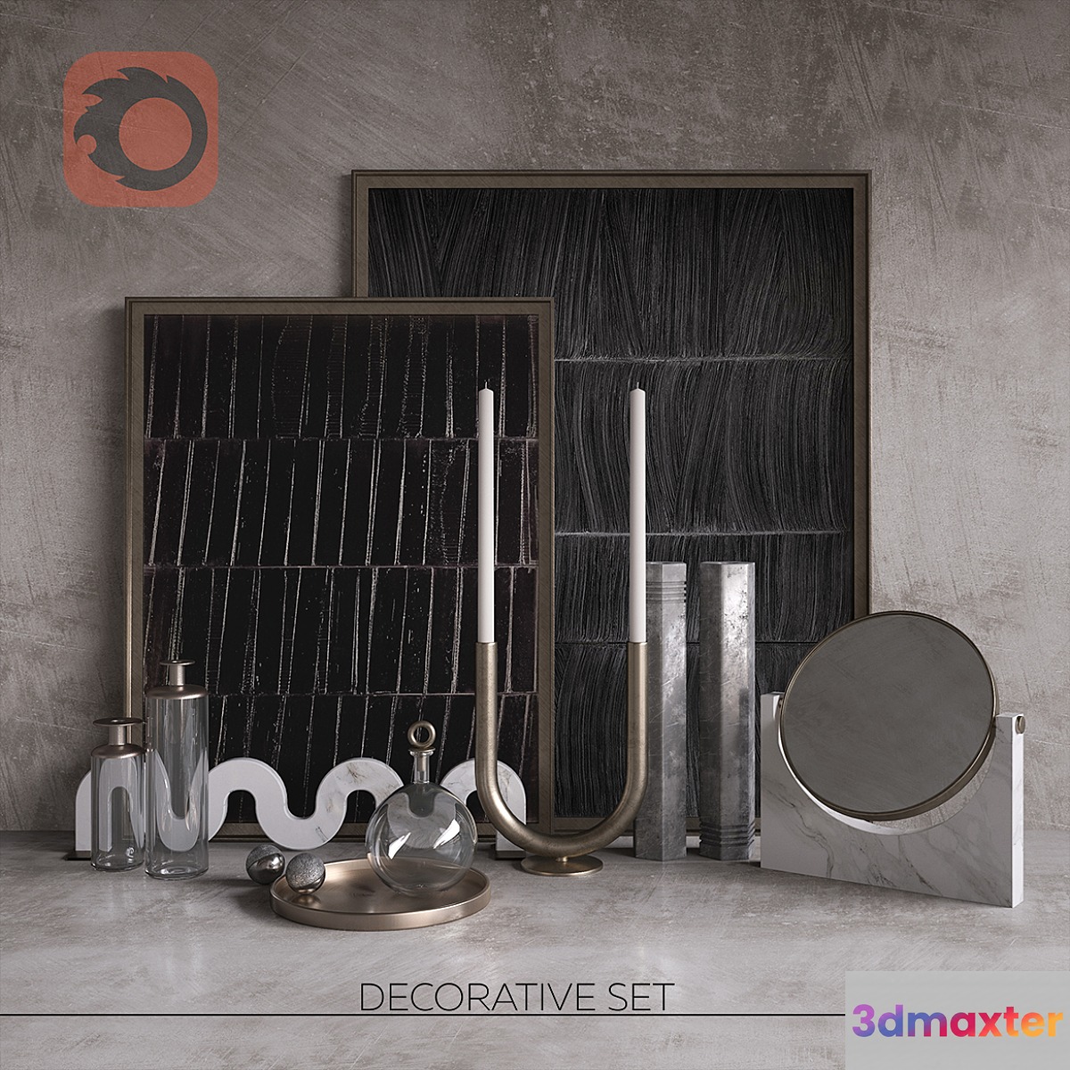 Decorative set - No.46 3D Max