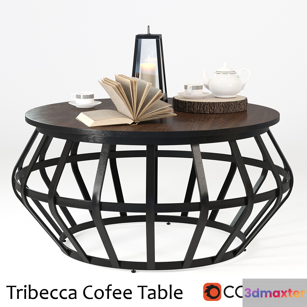 Tribecca Metall Frame Round Cofee Table