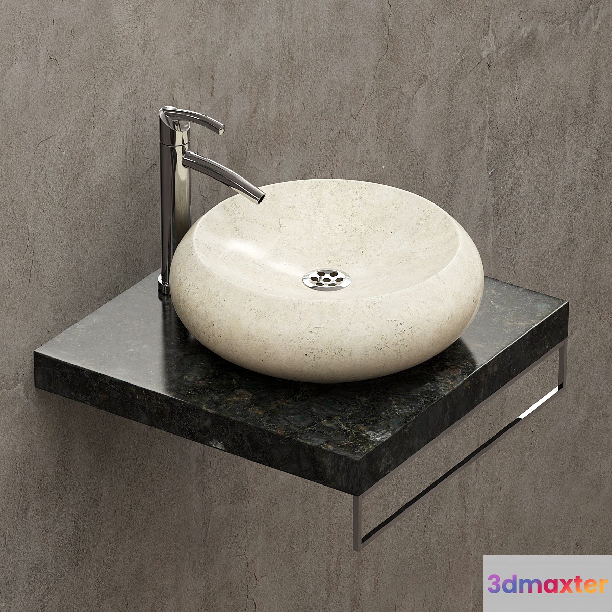 Round stone sink