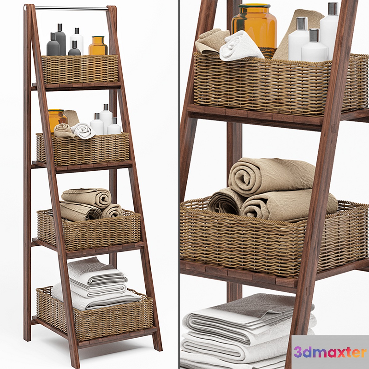 Bathroom storage 3D Max