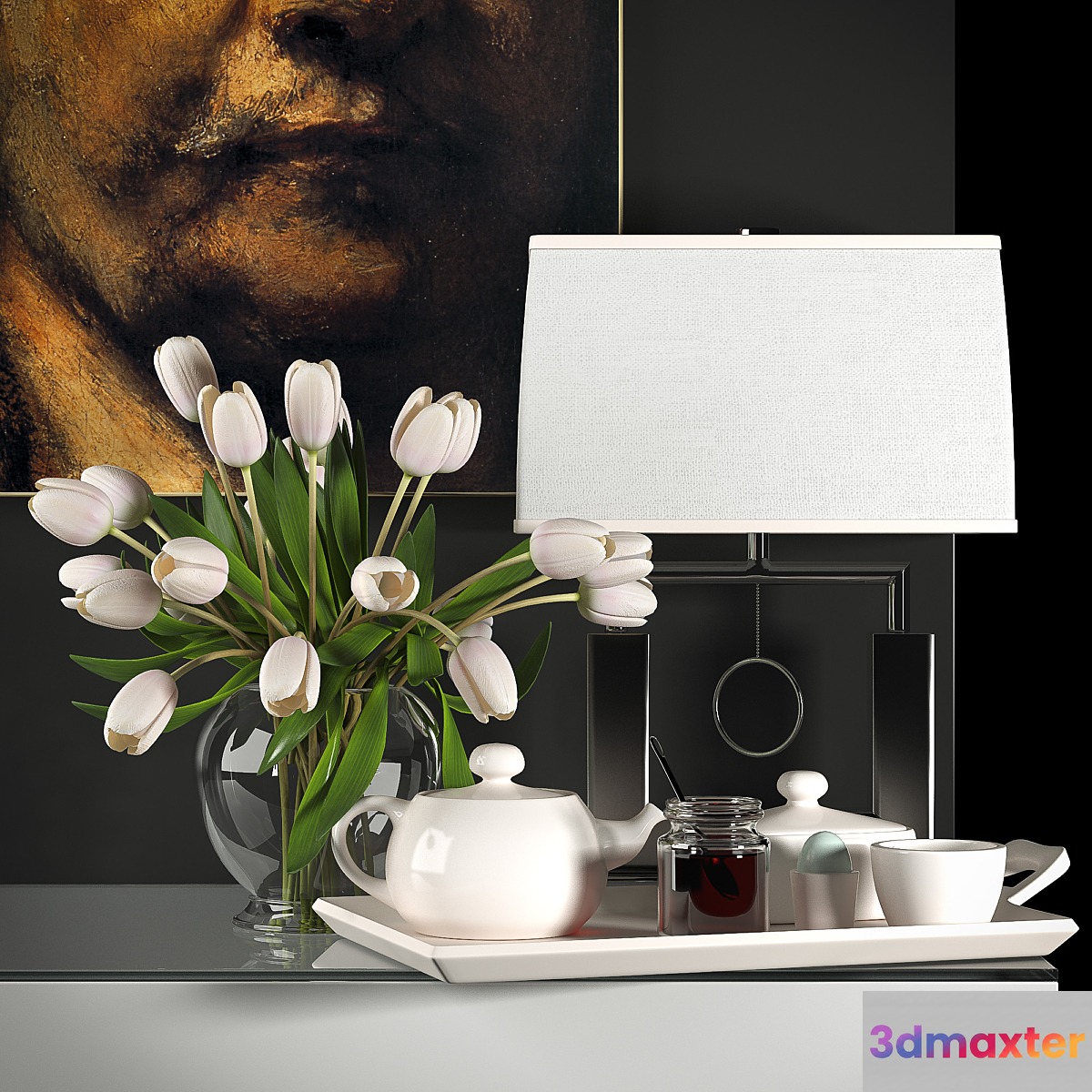 DECORATIVE FLOWER VASE SET 4