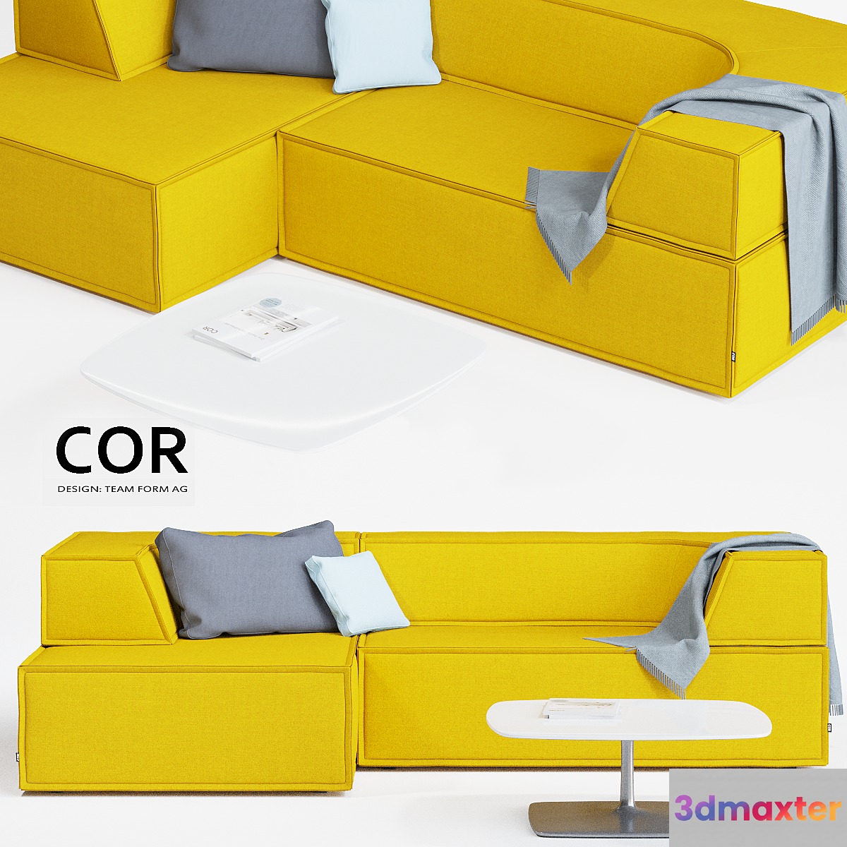 COR Trio Sofa 3D Max