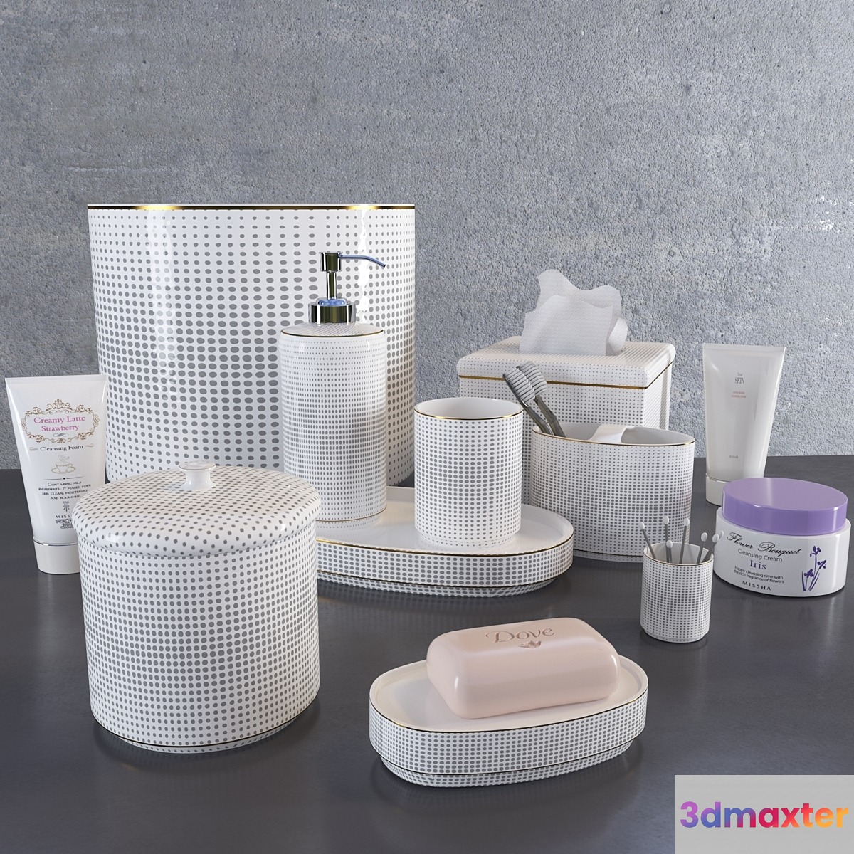 Set Crillon accessories for bath