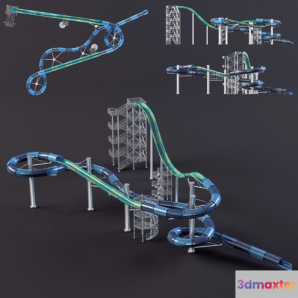 Water amusement 3D Max