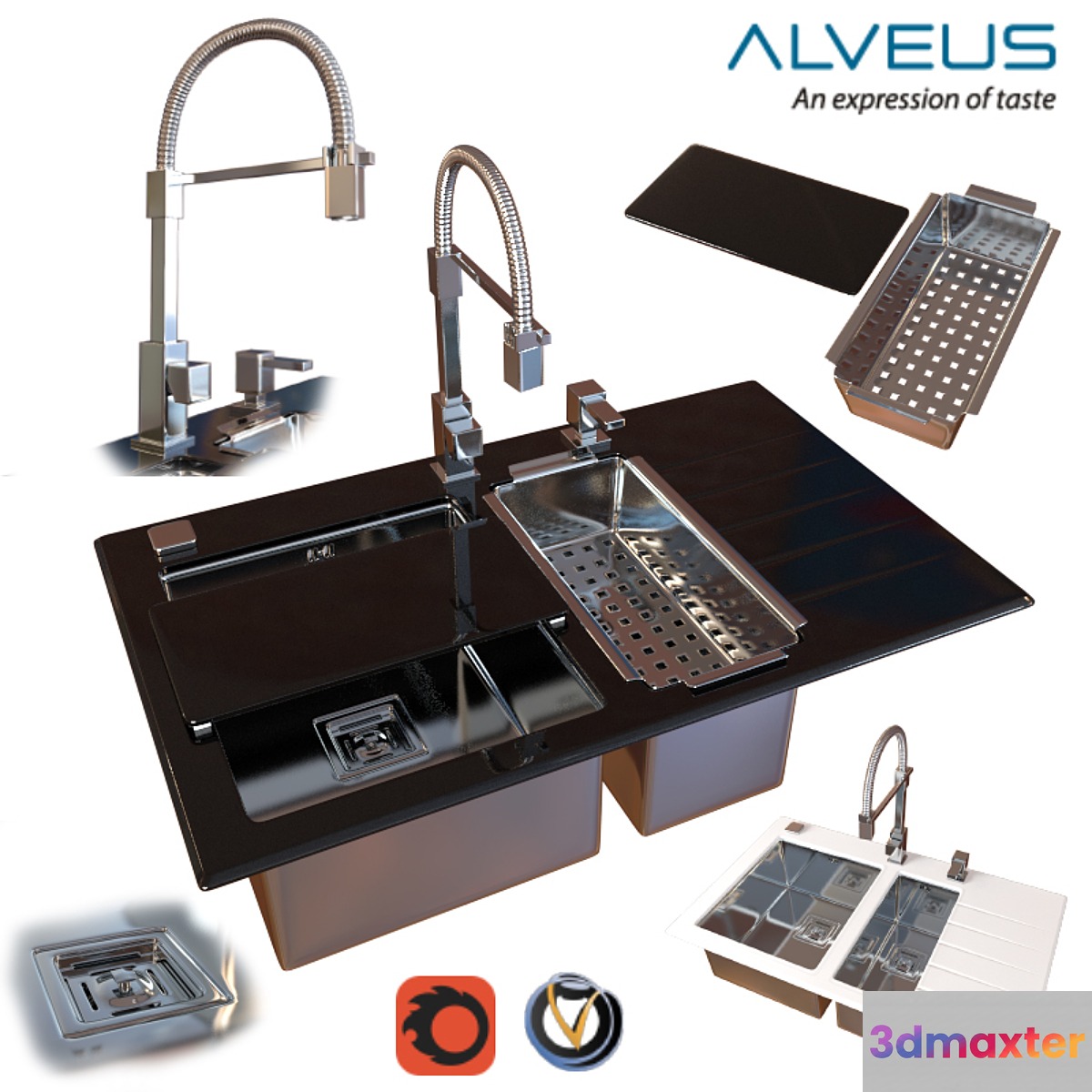 Wash kitchen Crystalix 20 (2 colors)