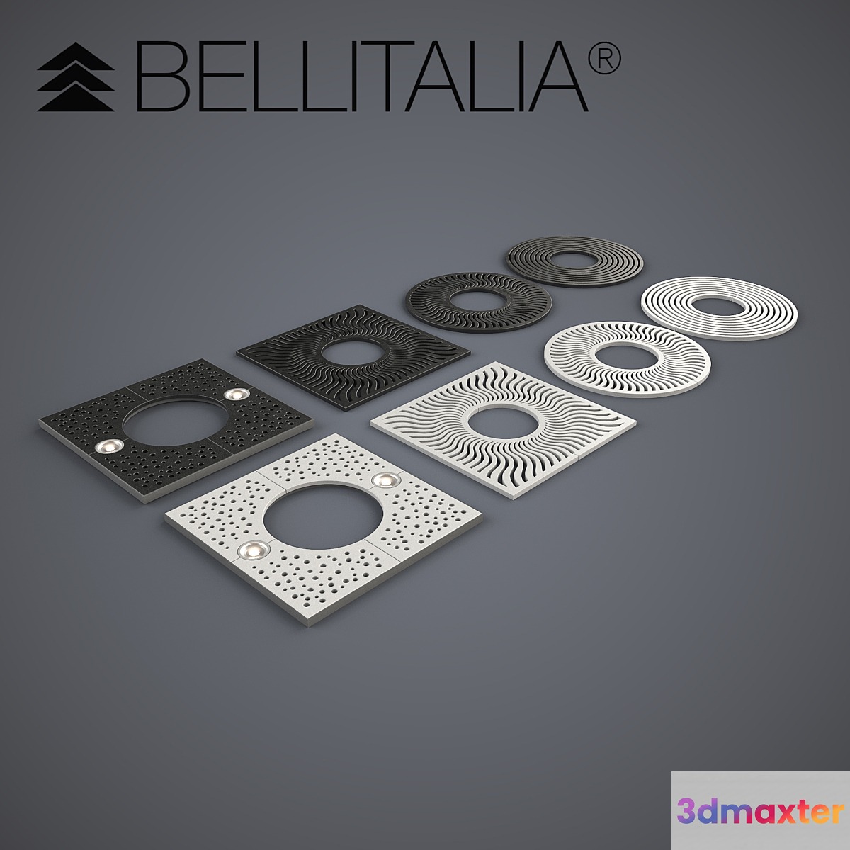 Protective grilles for Bellitalia trees.