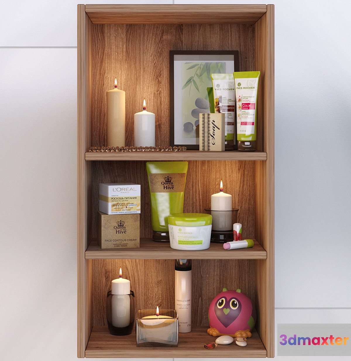 Decorative set in the bathroom 3D Max