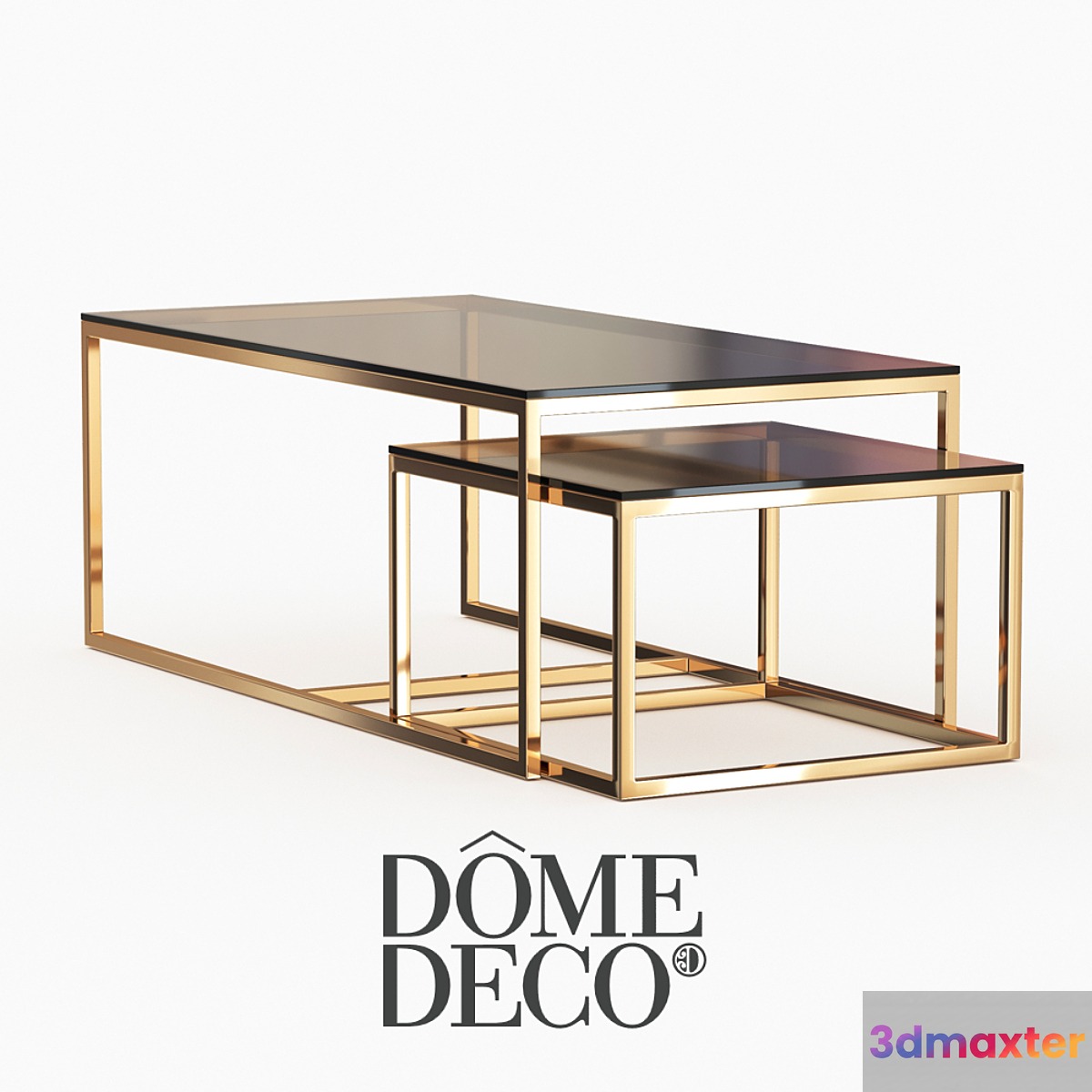 Dome deco coffee tables 3D Max