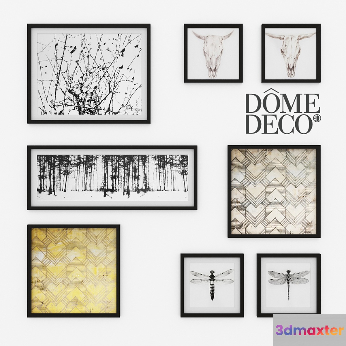 Dome deco set of paintings - No.3
