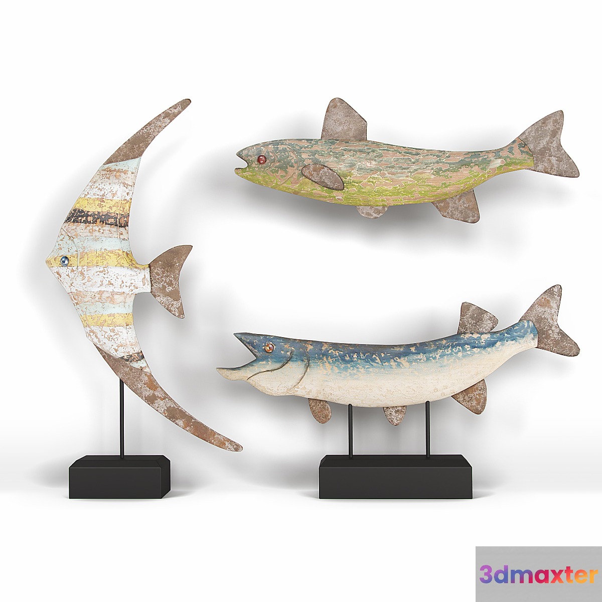 Decor 3 fish 3D Max