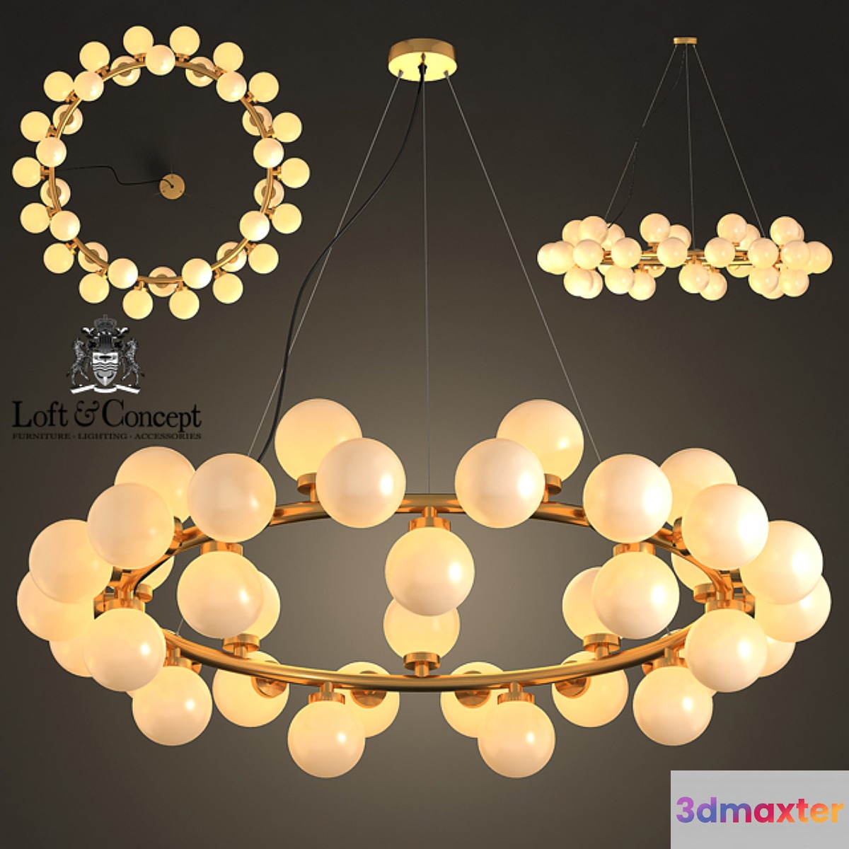 Chandelier Milk Bubble Round Chandelier