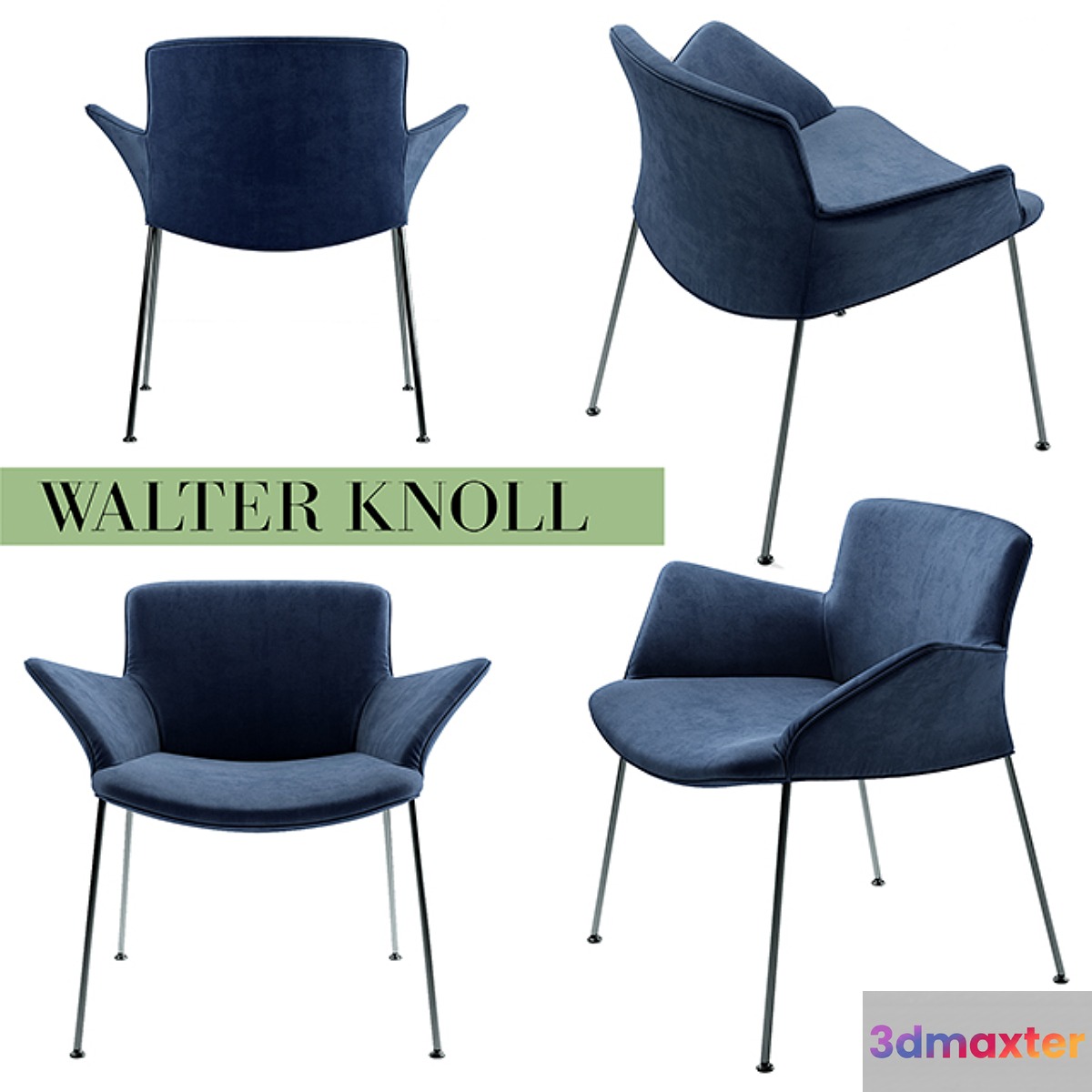 Armchair walter knoll Burgaz Chair 3D Max
