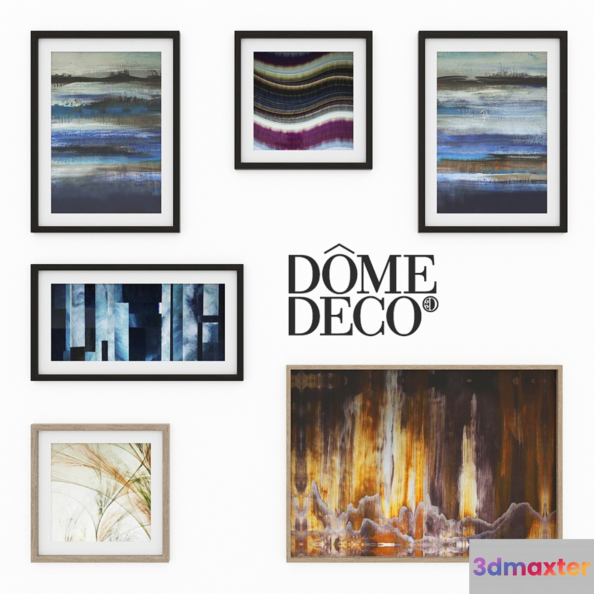 Dome deco set of paintings - No.6