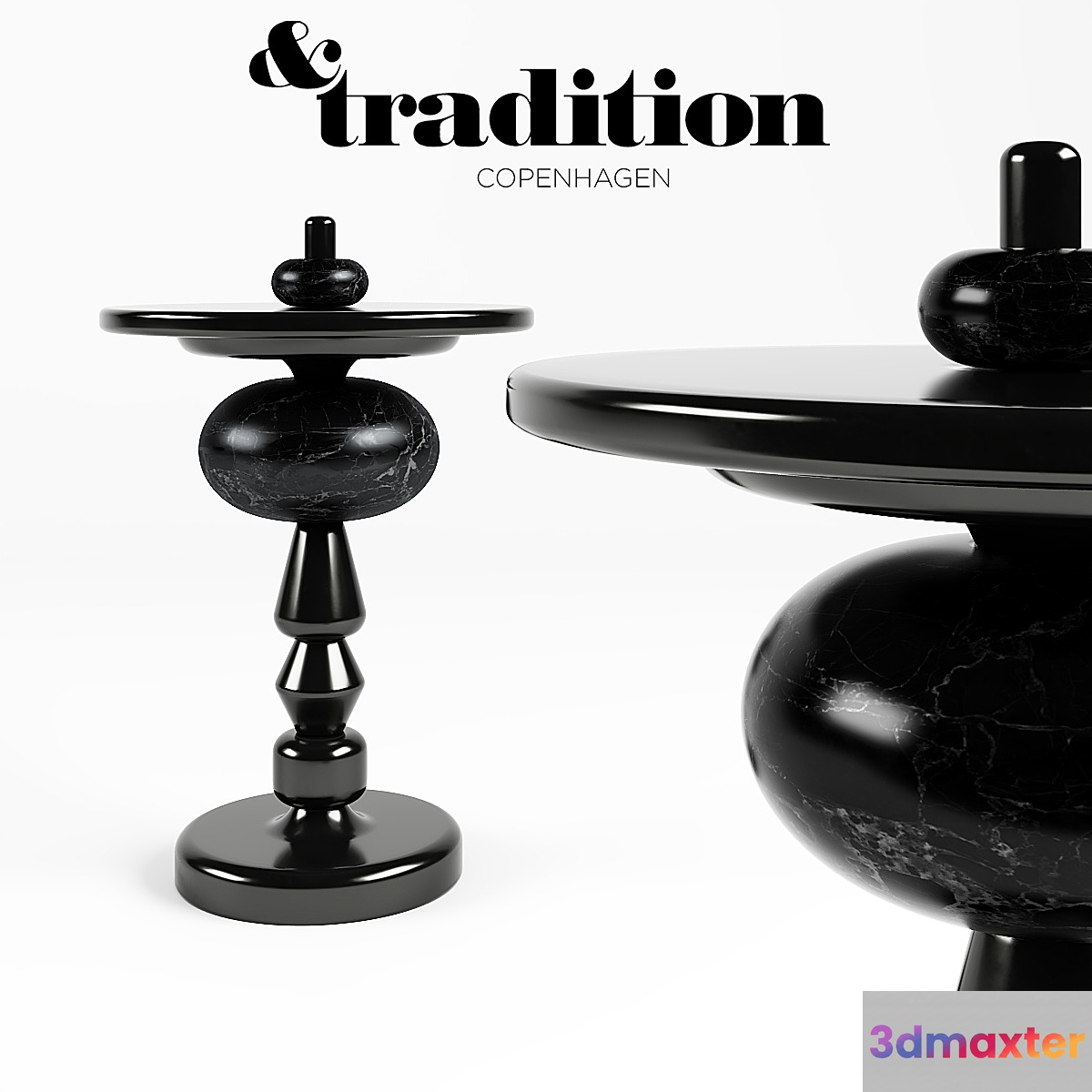 &Tradition Shuffle Table 3D Max