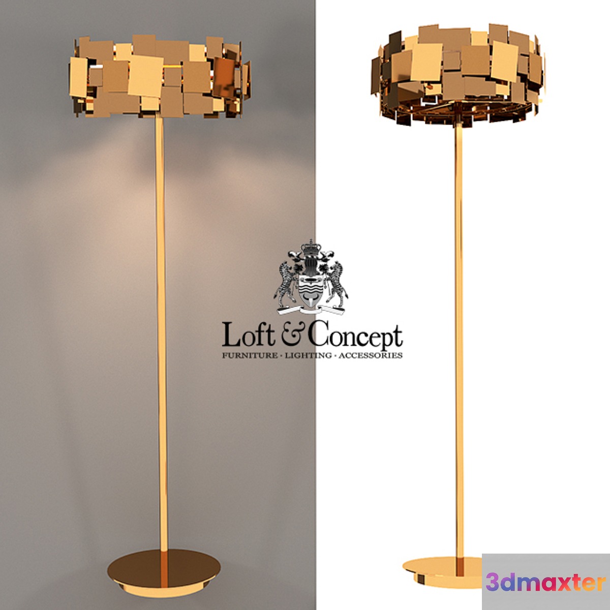 Floor lamp GOLD PLATE FLOOR LAMP