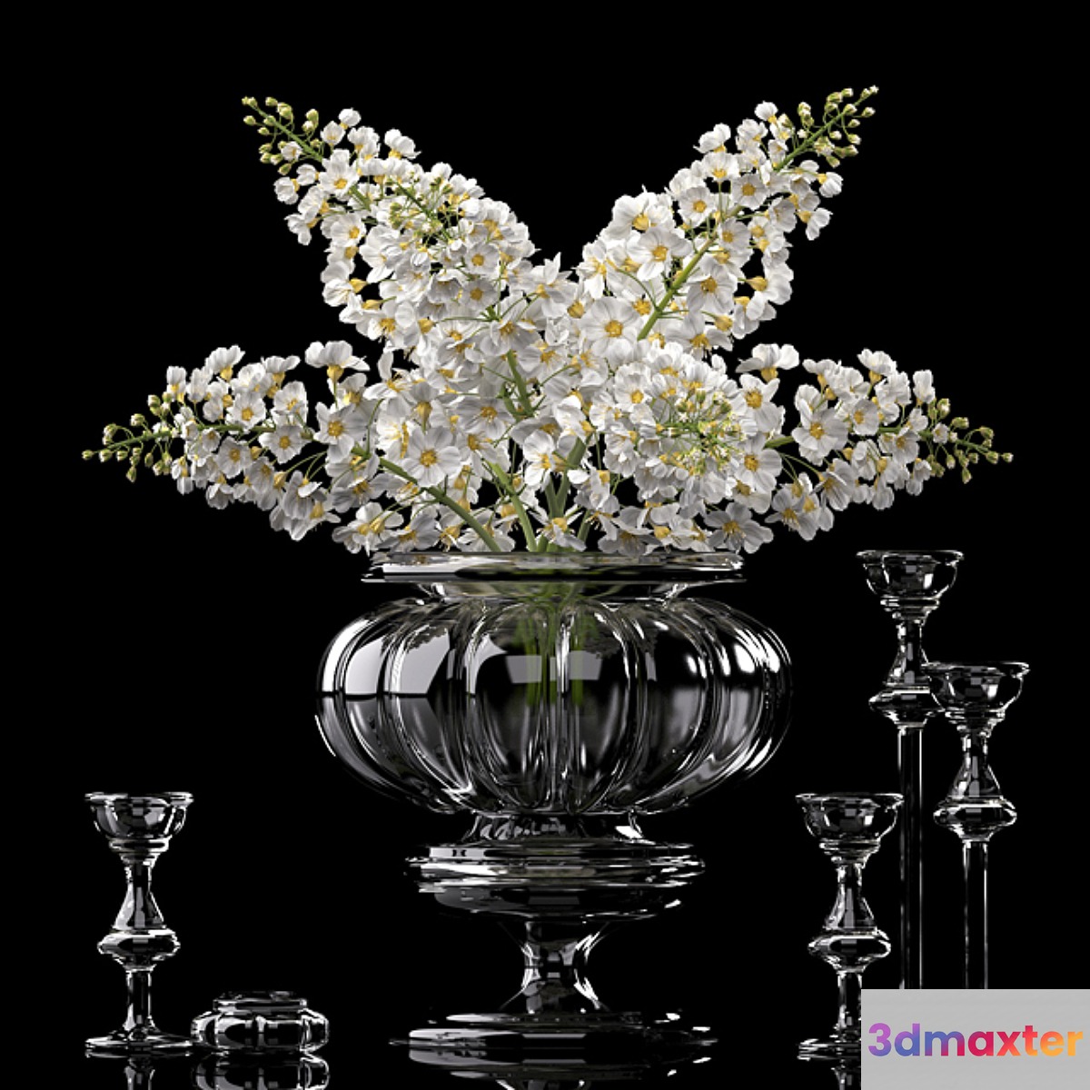 DECORATIVE FLOWER VASE SET 6 - No.3