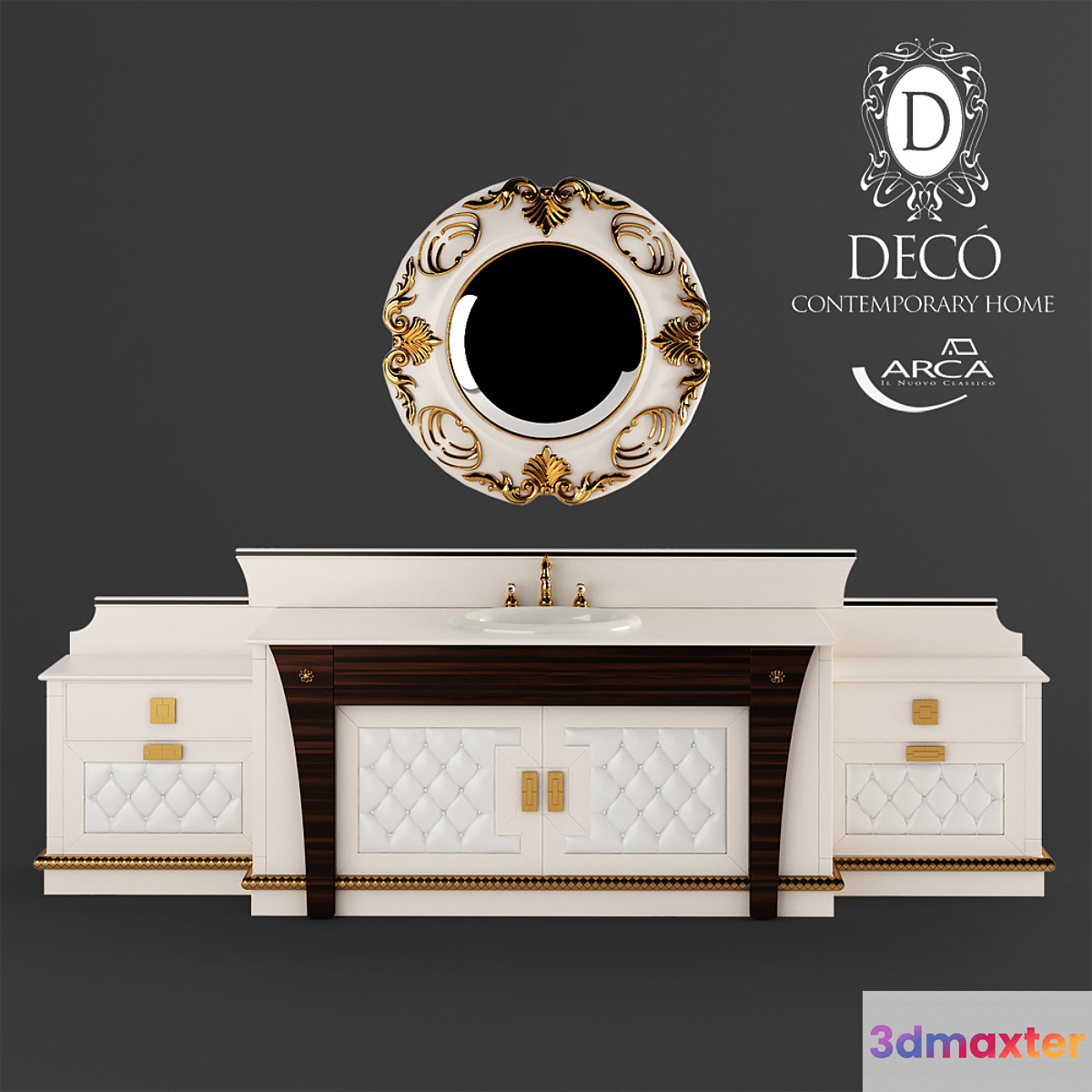 Set of bathroom furniture Arca Champagne