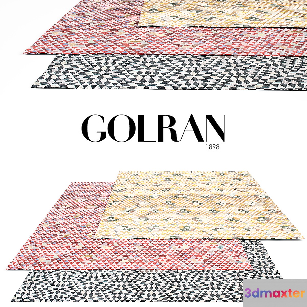 Golran Triangles Rug Set 2 3D Max