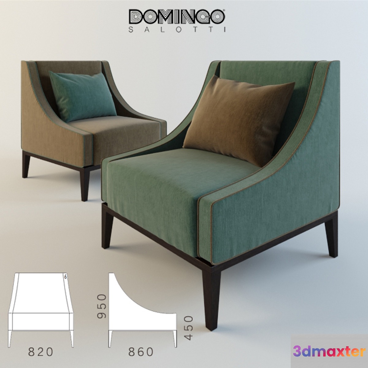 Armchair Domingo Salotti Sikka chair