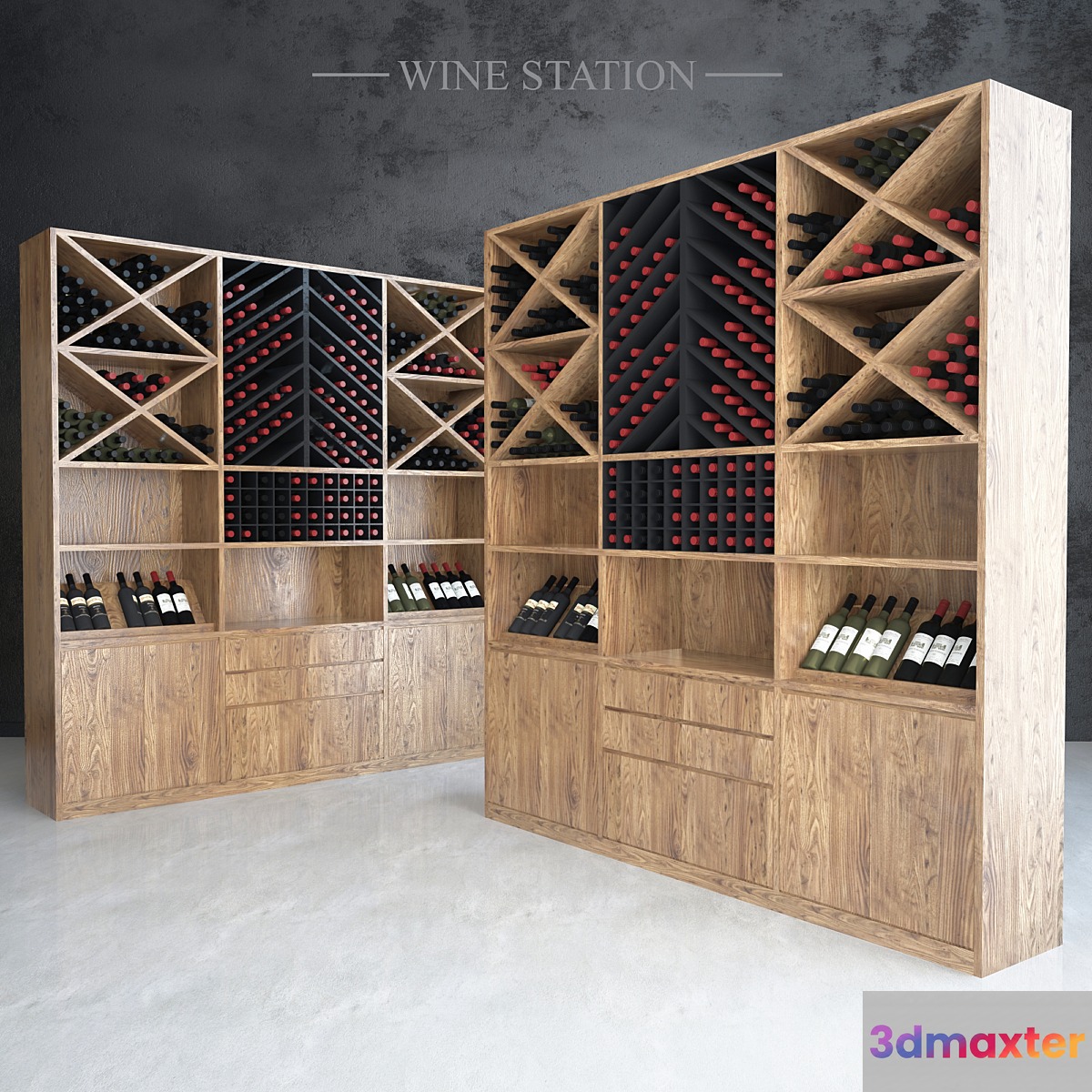 Wine Station 3D Max