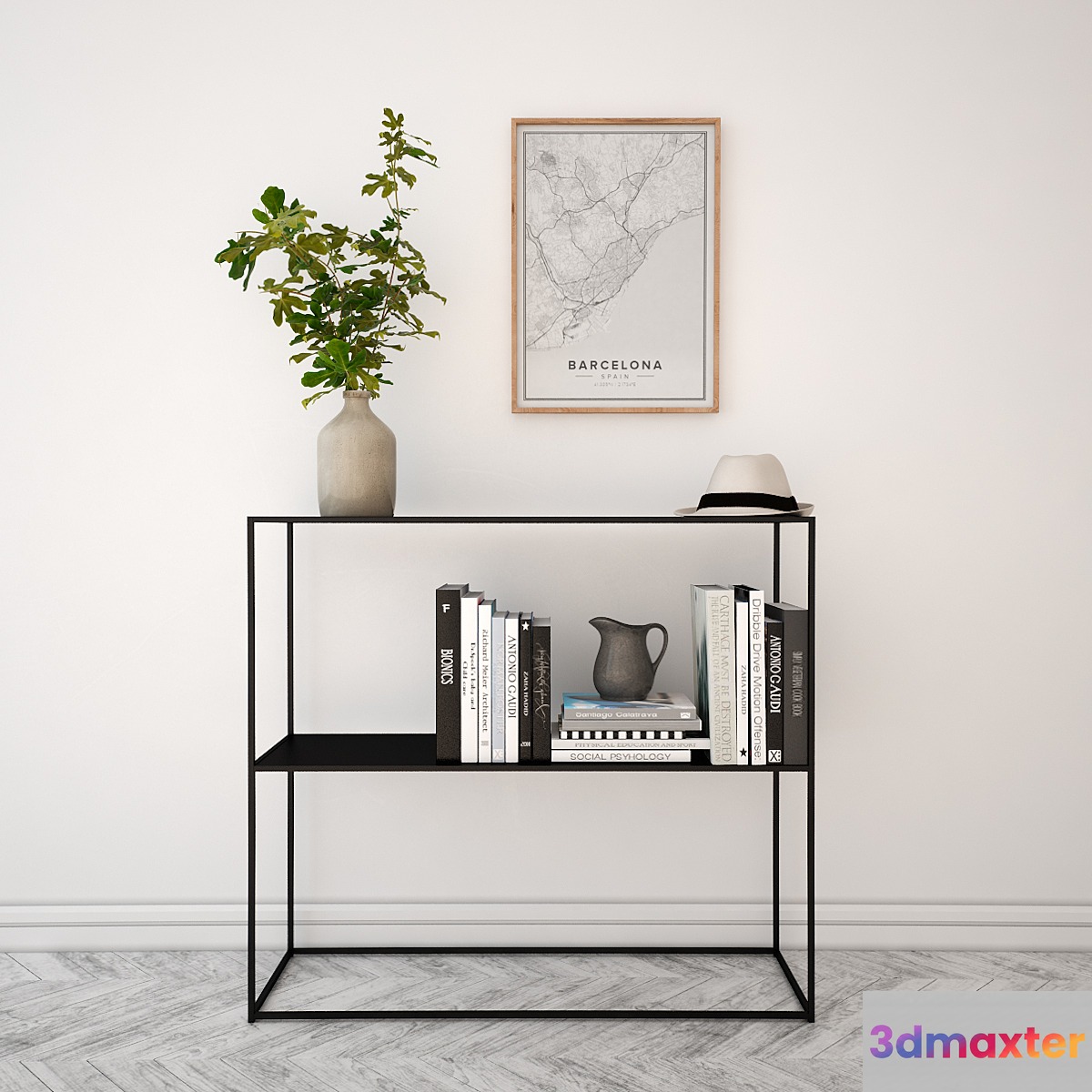 Decor Set with plant 3D Max