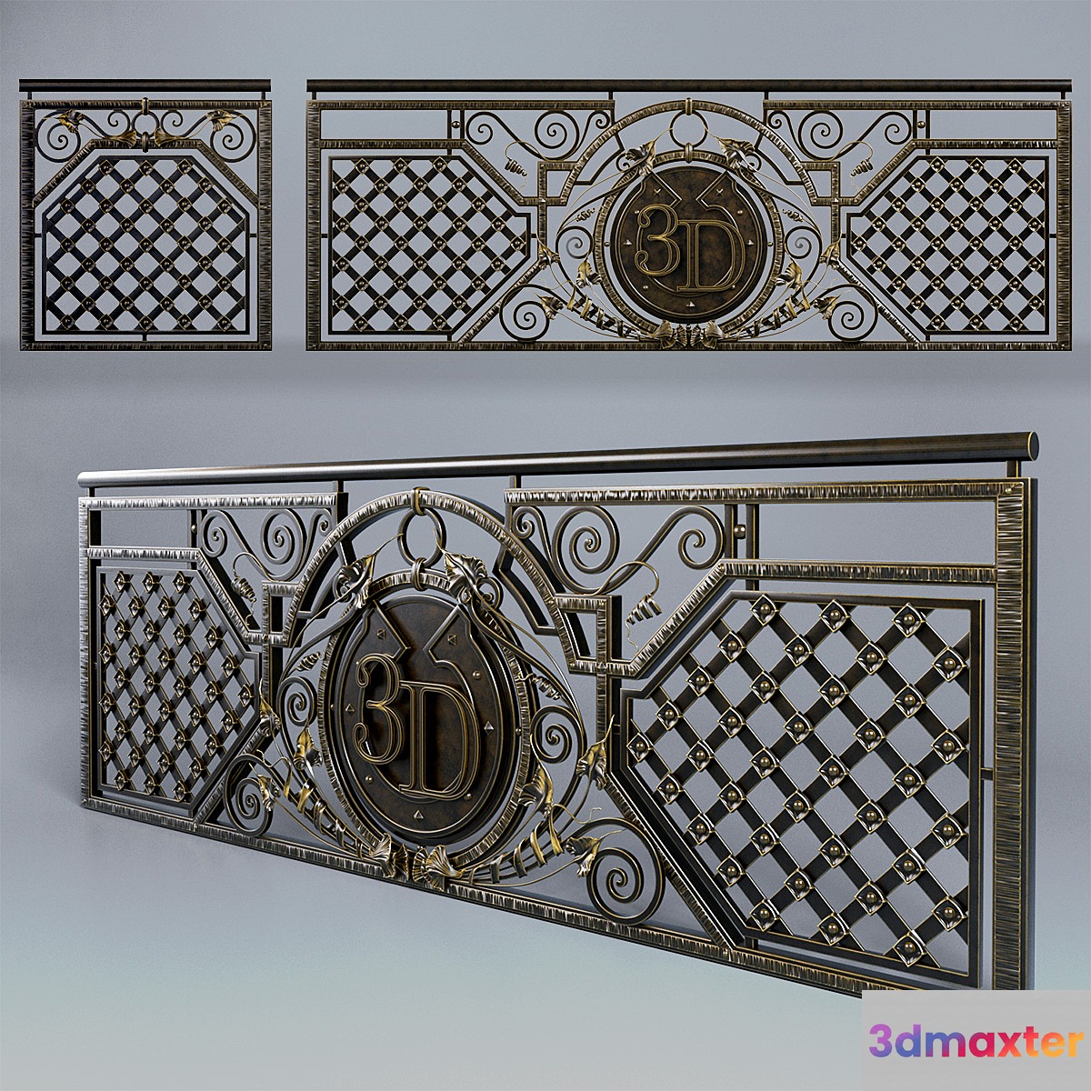 railing 3D Max