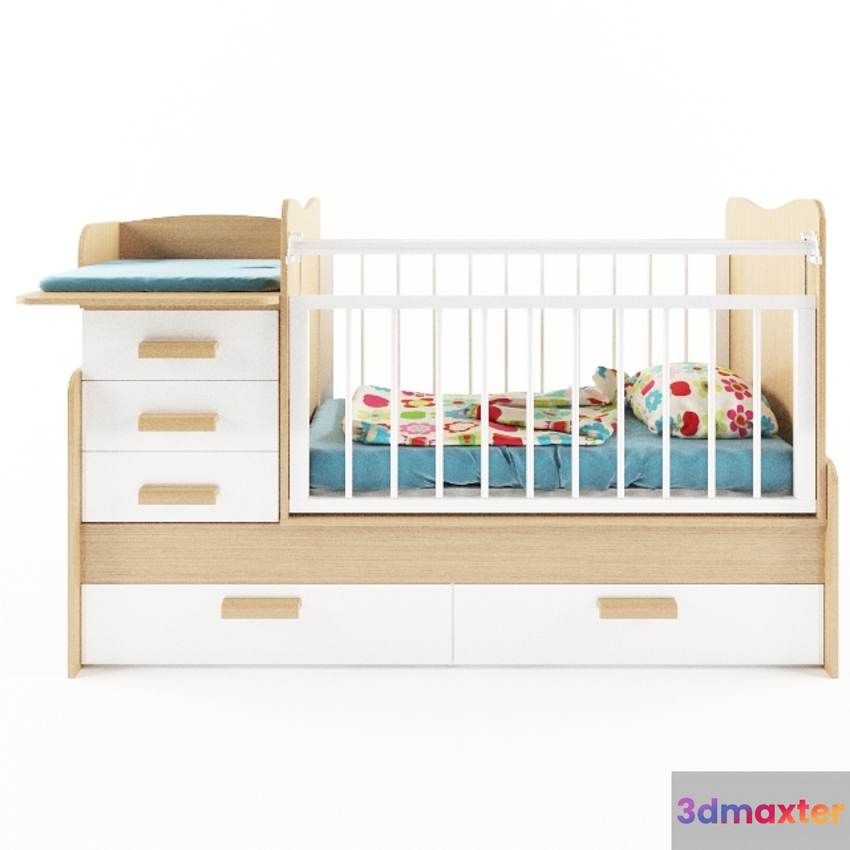 Aton bed 3D Max