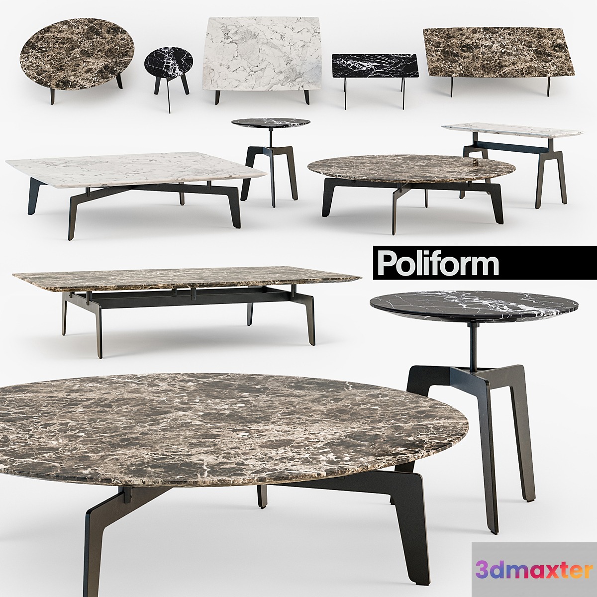 Poliform Tribeca coffee table set - No.2