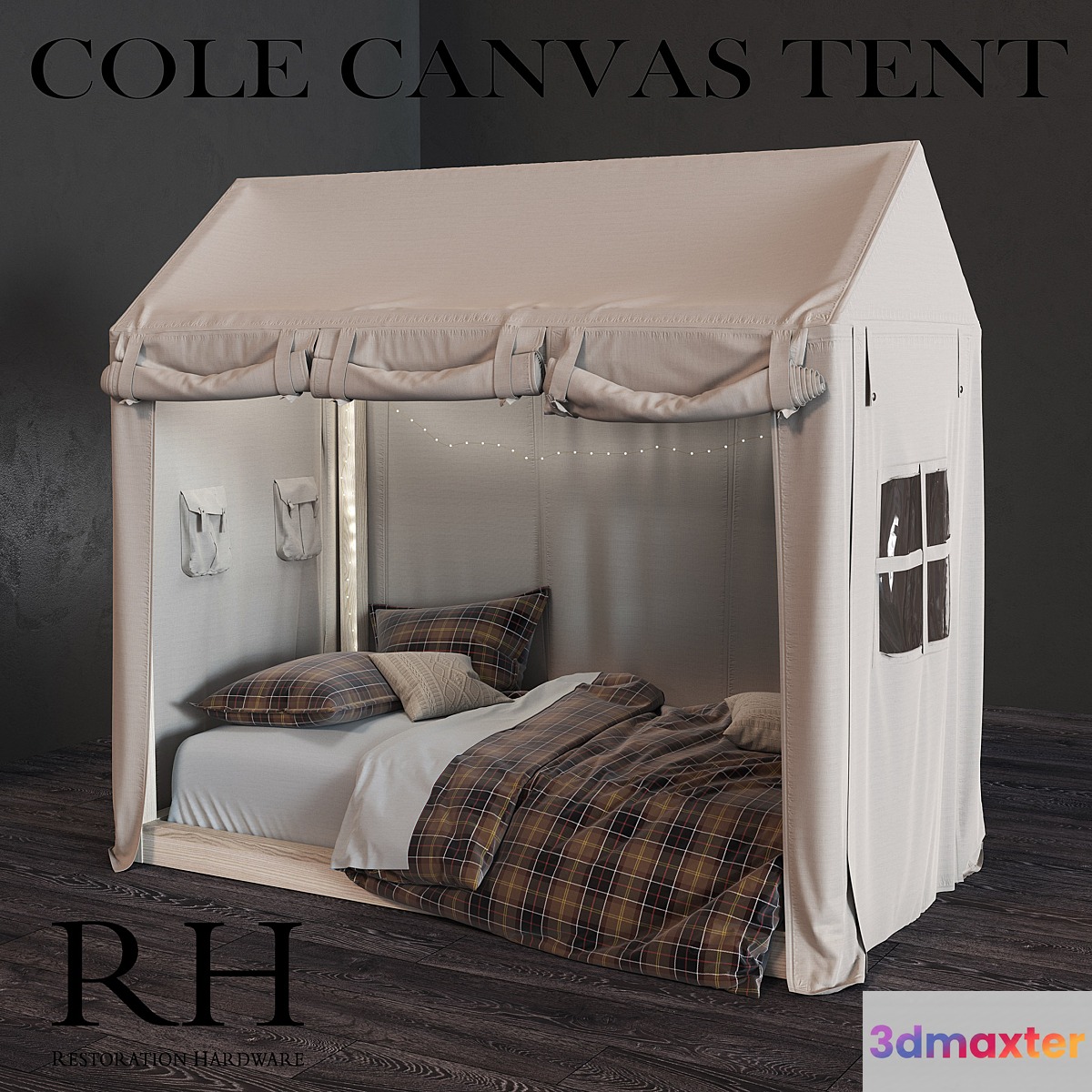 COLE CANVAS TENT 3D Max