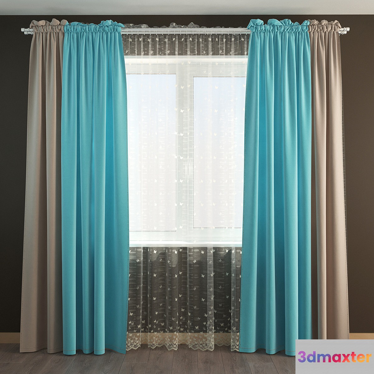 Curtains 40 3D Max