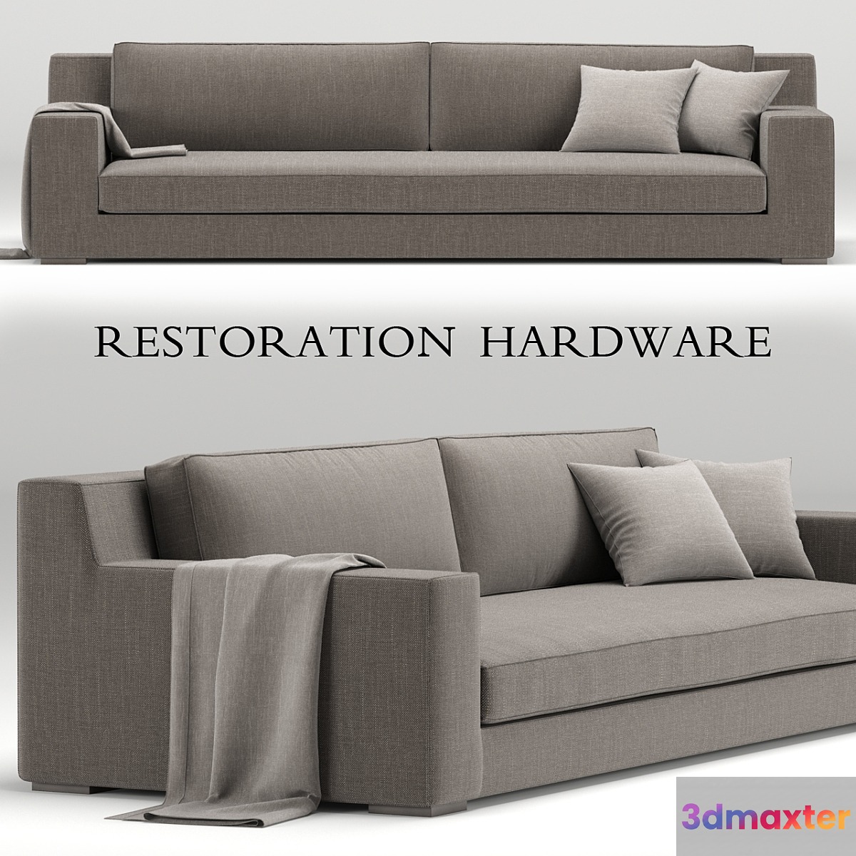 RH Modern Modena sofa 3D Max