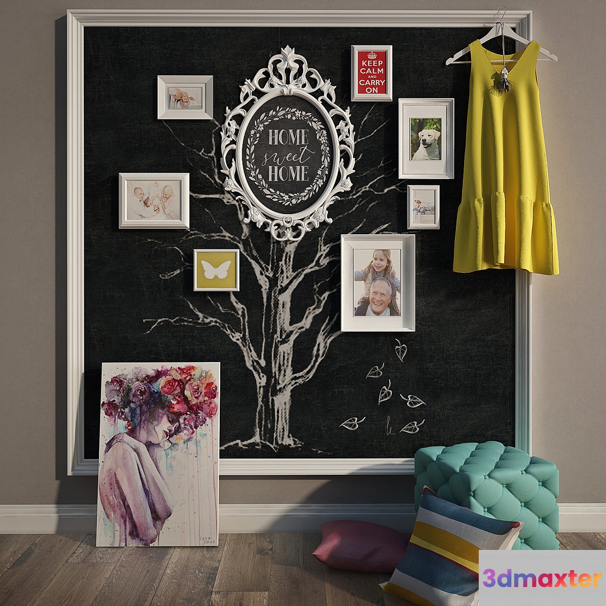 Decorative set 3D Max